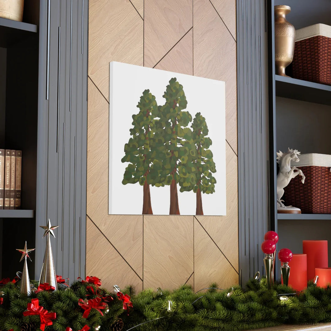 Coastal Redwoods Canvas - Stretched Cotton Canvas Art Print | Matte Finish Wall Hanging Artwork