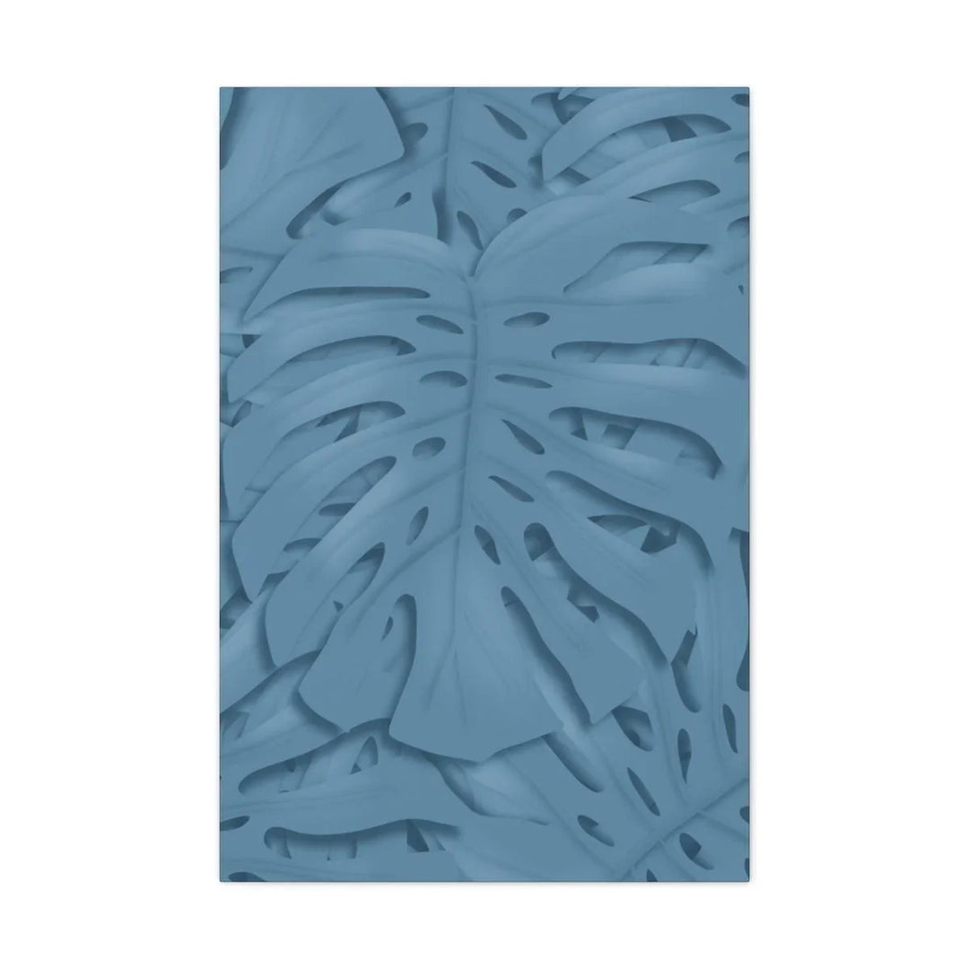 Cerulean Blue Monstera Canvas, Canvas, Laura Christine Photography & Design, Art & Wall Decor, Canvas, Hanging Hardware, Home & Living, Indoor, Laura Christine Photography & Design, laurachristinedesign.com