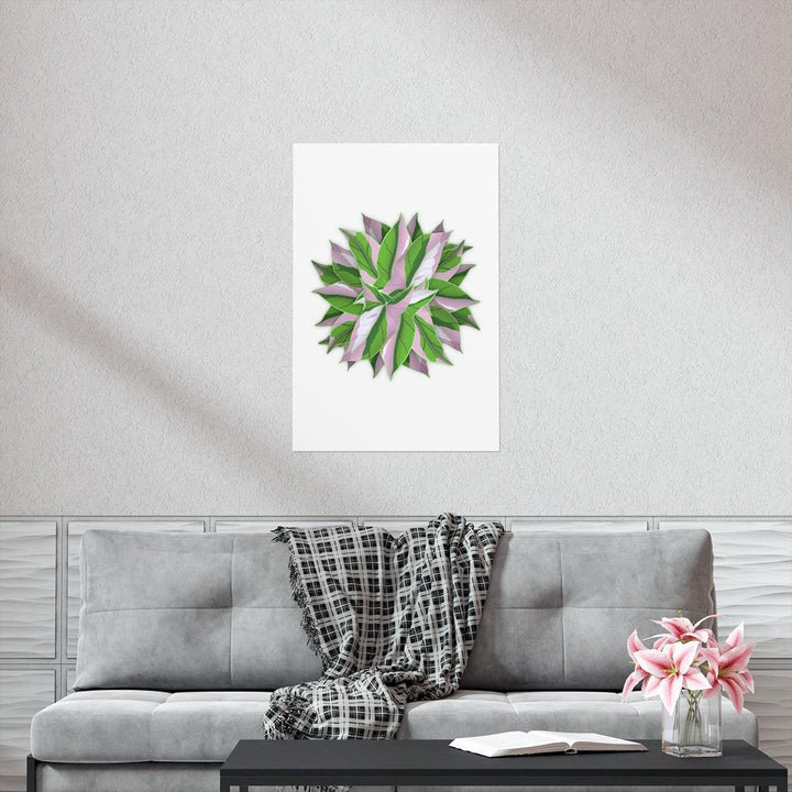 Tricolor Syngonium Print - Botanical Poster on Museum Grade Paper | Archival Ink Unframed - Laura Christine Photography & Design