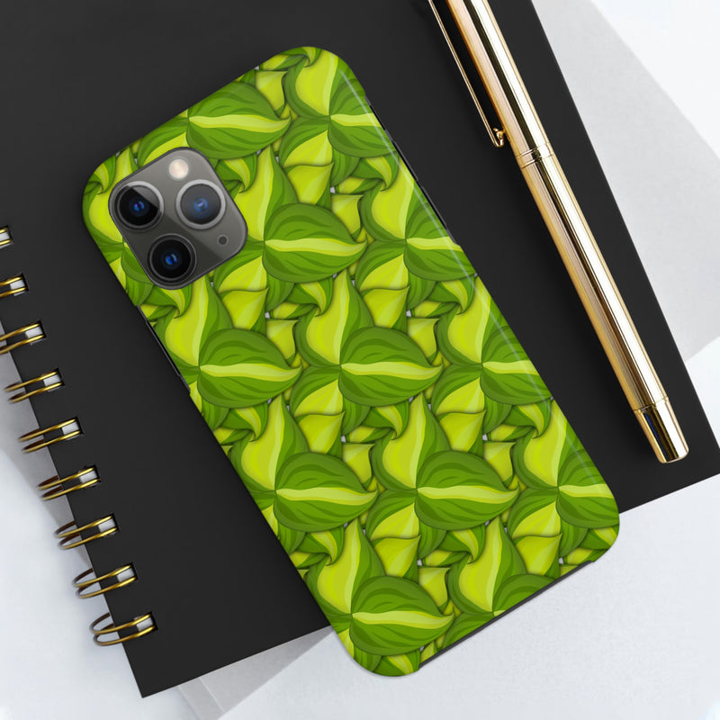 Philodendron Brasil Phone Case, Phone Case, Printify, Accessories, Glossy, iPhone Cases, Matte, Phone accessory, Phone Cases, Samsung Cases, Laura Christine Photography & Design, laurachristinedesign.com