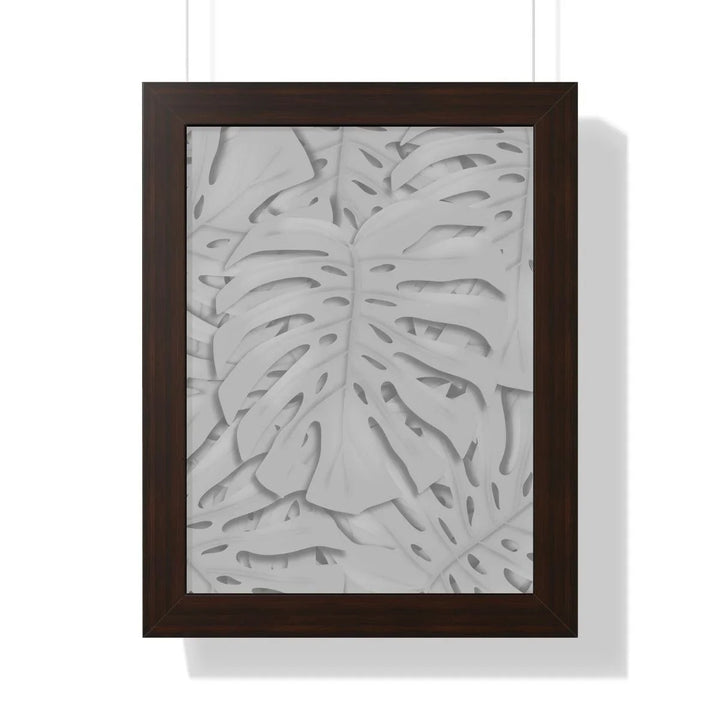 Soft Gray Monstera Framed Print, Poster, Laura Christine Photography & Design, Framed, Home & Living, Indoor, Paper, Posters, Laura Christine Photography & Design, laurachristinedesign.com