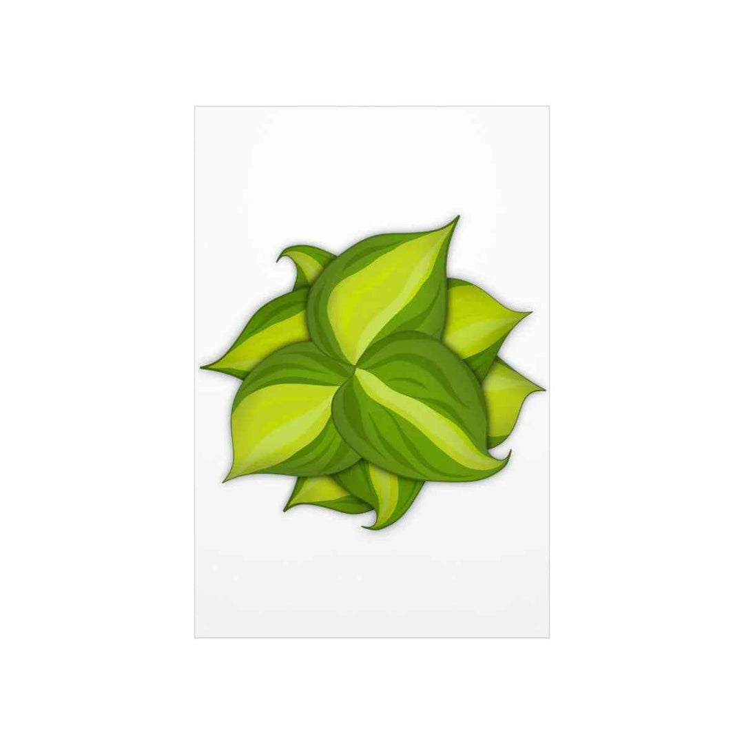 Philodendron Brasil Print – Botanical Wall Art on Museum Grade Paper Poster Unframed