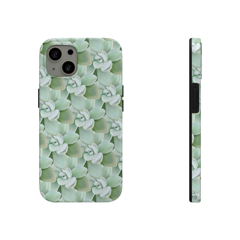 Pachyveria Haagei Succulent Pattern Phone Case, Phone Case, Printify, Accessories, Glossy, iPhone Cases, Matte, Phone accessory, Phone Cases, Samsung Cases, Laura Christine Photography & Design, laurachristinedesign.com