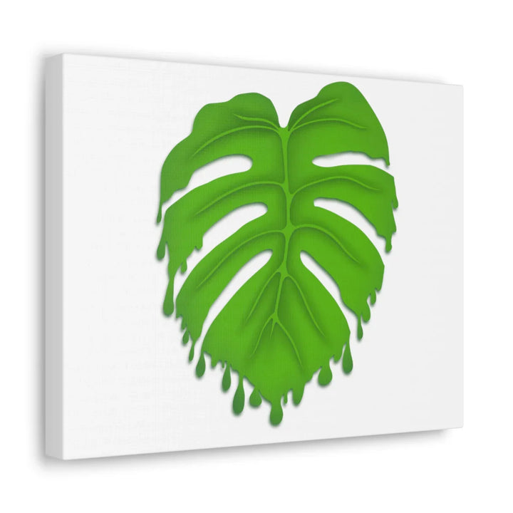 Melting Monstera Canvas | Large Botanical Canvas Art Print With Matte Finish