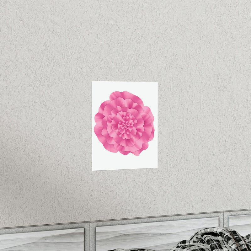 Abstract Peony Flower Print, Poster, Printify, Back to School, Home & Living, Indoor, Matte, Paper, Posters, Valentine&