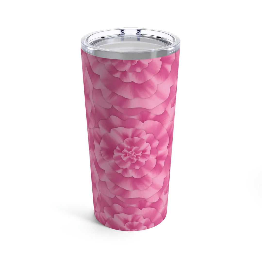 Peony Flower Tumbler | 20 oz Travel Coffee Tumbler – Stainless Steel, Vacuum Insulated Design