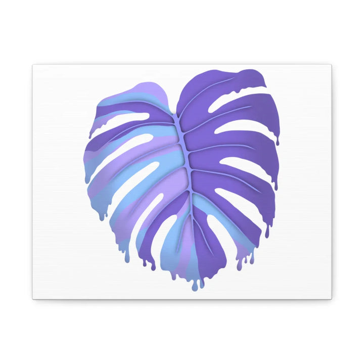 Purple Monstera Canvas - Modern Canvas Art Print | Botanical Wall Decor - Laura Christine Photography & Design