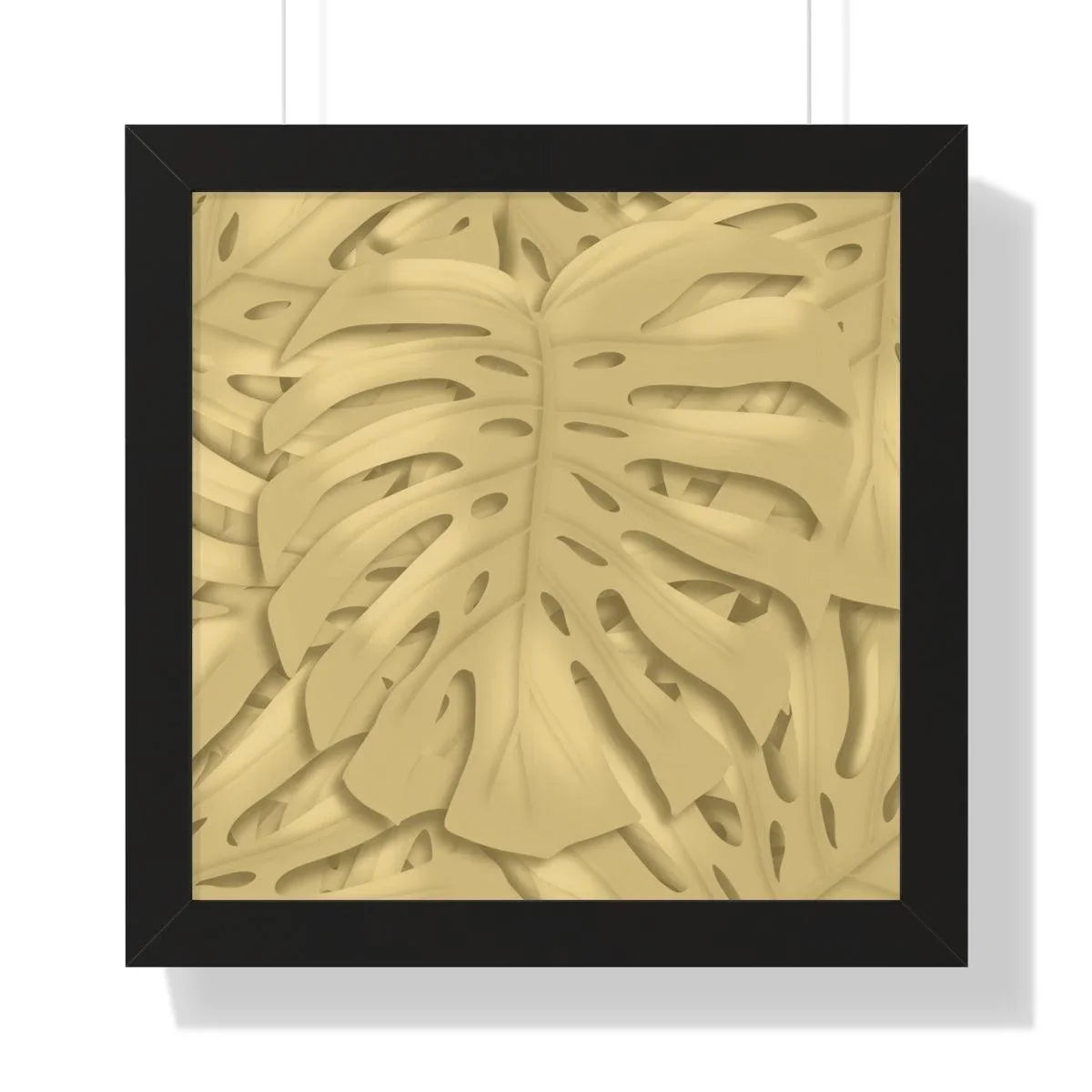 Golden Monstera Framed Print, Poster, Laura Christine Photography & Design, Framed, Home & Living, Indoor, Paper, Posters, Laura Christine Photography & Design, laurachristinedesign.com