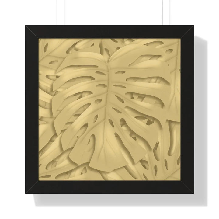 Golden Monstera Framed Print, Poster, Laura Christine Photography & Design, Framed, Home & Living, Indoor, Paper, Posters, Laura Christine Photography & Design, laurachristinedesign.com