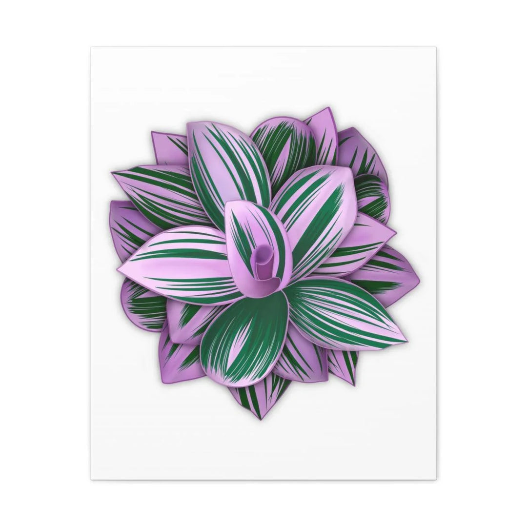 Tradescantia Nanouk Canvas – Botanical Canvas Art Print | Matte Finish Wall Decor - Laura Christine Photography & Design