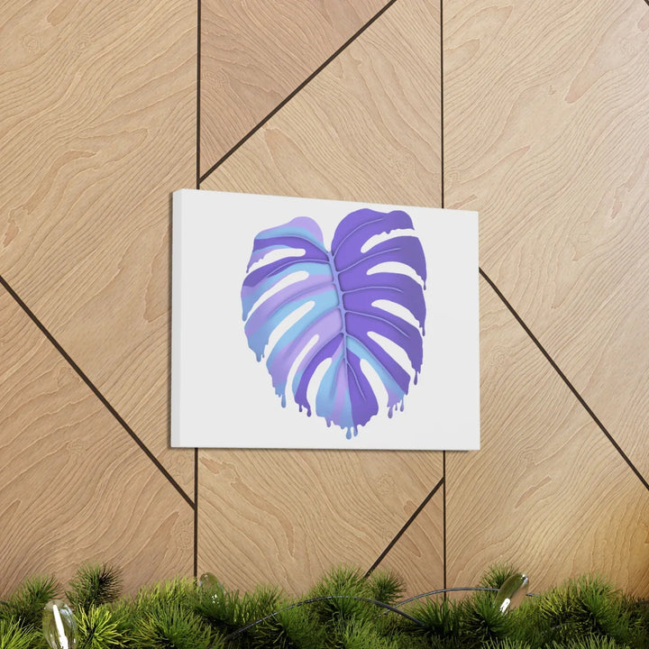 Purple Monstera Canvas - Modern Canvas Art Print | Botanical Wall Decor - Laura Christine Photography & Design