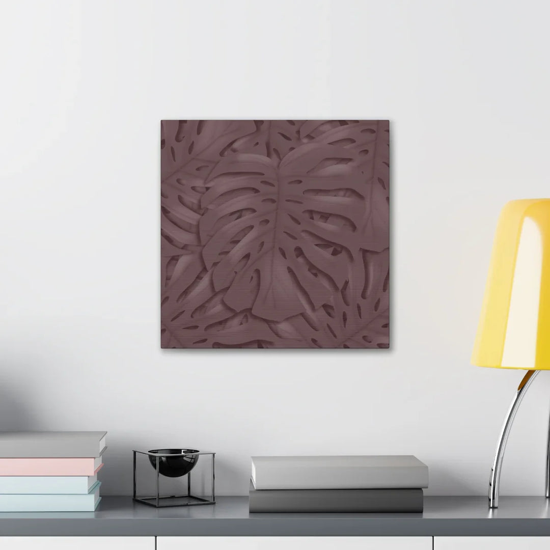 Monstera Canvas Art | Durable Matte Finish Canvas Art Print with Natural Leaf Hole Decor