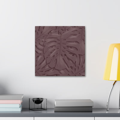 Merlot Monstera Canvas