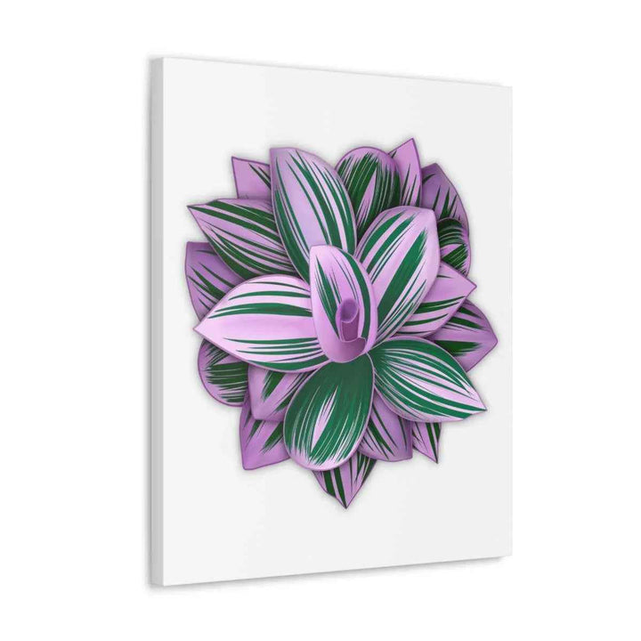 Tradescantia Nanouk Canvas – Botanical Canvas Art Print | Matte Finish Wall Decor