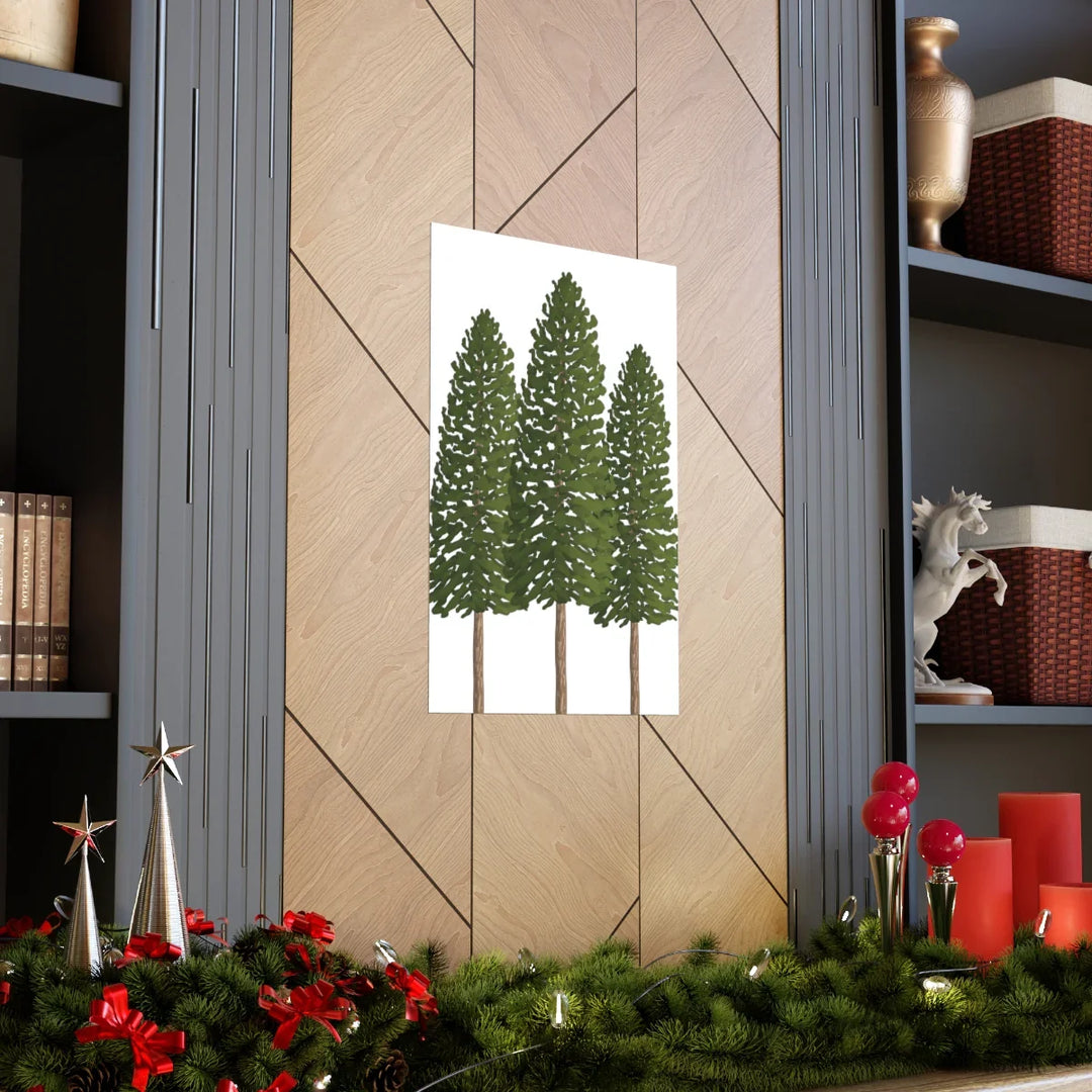 Ponderosa Pine Print | Large Pine Tree Poster on Museum Grade Paper Art Unframed