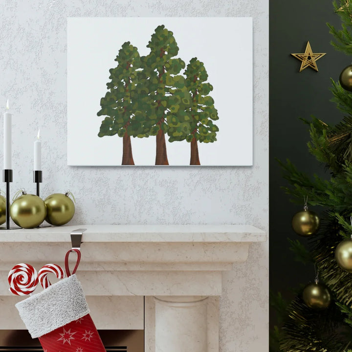 Coastal Redwoods Canvas - Stretched Cotton Canvas Art Print | Matte Finish Wall Hanging Artwork