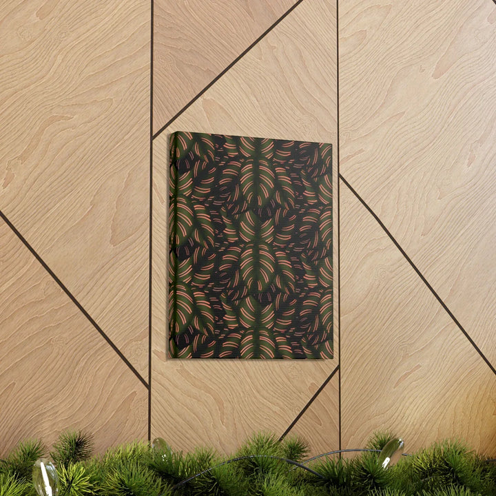 Calathea Pinstripe Canvas – Botanical Canvas Art Print | Matte Finish Wall Decor