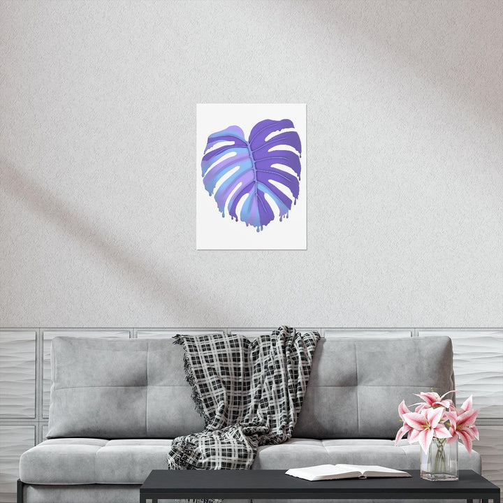 Melting Monstera, Purple - Print, Poster, Laura Christine Photography & Design, Back to School, Home & Living, Indoor, Matte, Paper, Posters, Valentine's Day promotion, Laura Christine Photography & Design, laurachristinedesign.com