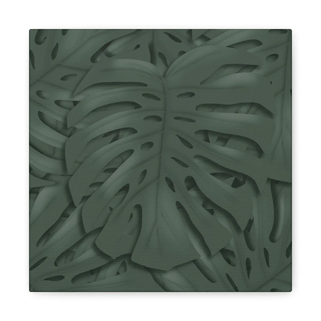 Monstera Canvas Art | Tropical Leaf Canvas Art Print - Matte Finish & Durable Cotton