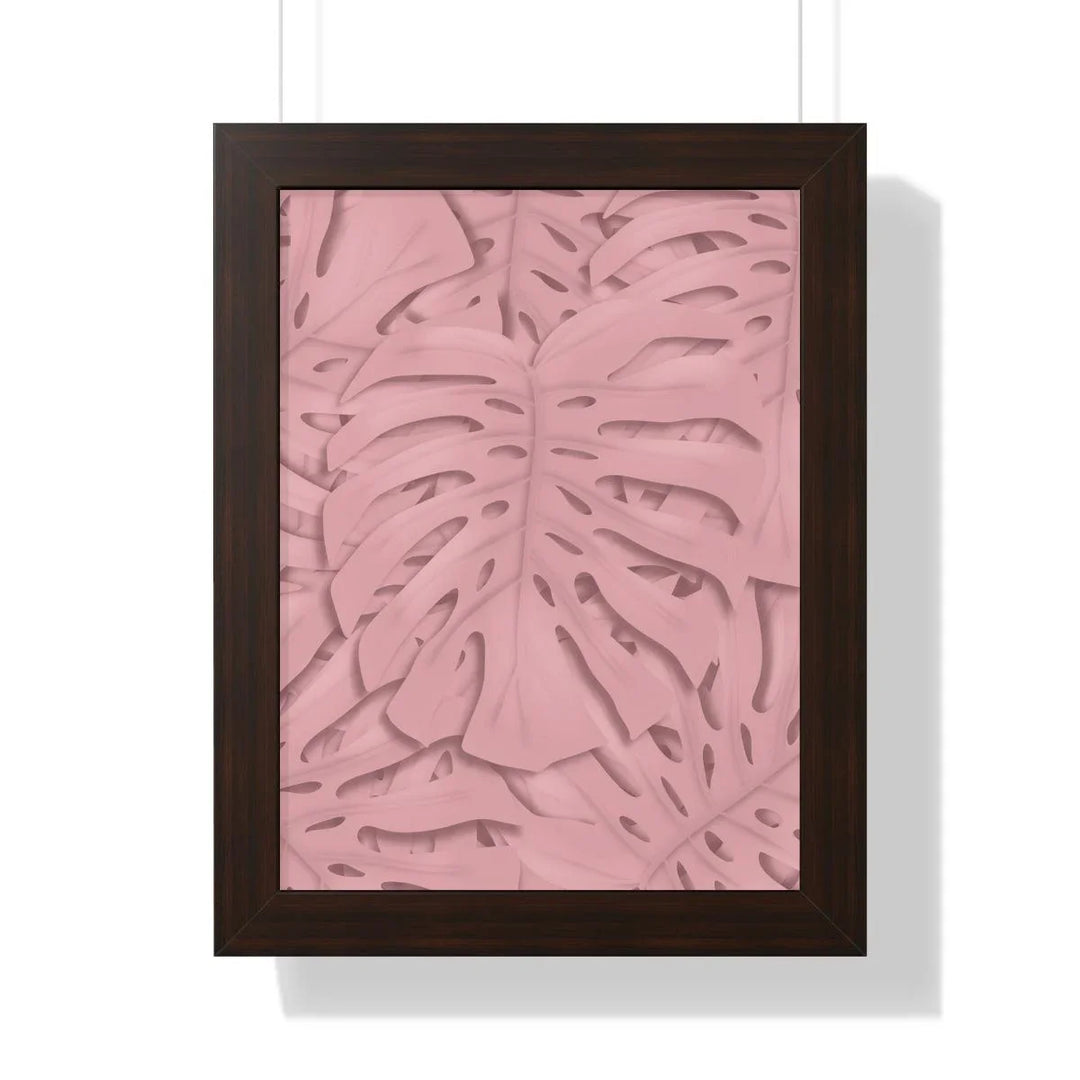 Soft Pink Monstera Framed Print, Poster, Laura Christine Photography & Design, Framed, Home & Living, Indoor, Paper, Posters, Laura Christine Photography & Design, laurachristinedesign.com