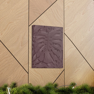 Merlot Monstera Canvas