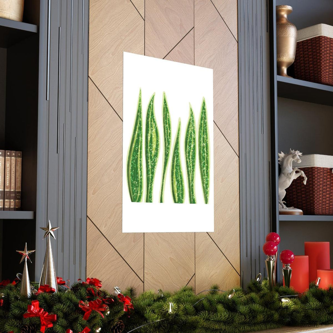 Snake Plant Print – Large Botanical Wall Art Poster | Matte Finish | Unframed - Laura Christine Photography & Design
