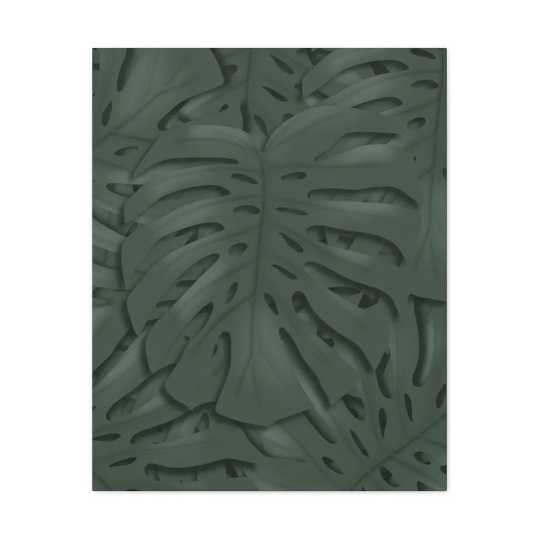 Monstera Canvas Art | Tropical Leaf Canvas Art Print - Matte Finish & Durable Cotton