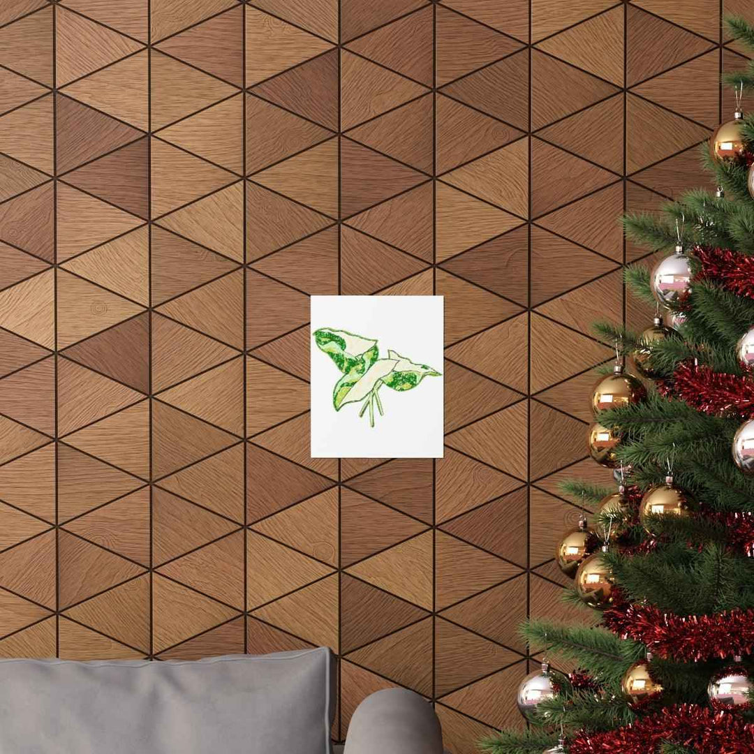 Marble Syngonium Print – Botanical Wall Art on Museum Grade Paper | Matte Finish Unframed