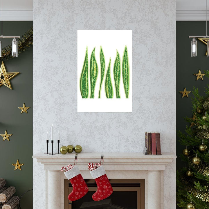 Snake Plant Print – Large Botanical Wall Art Poster | Matte Finish | Unframed - Laura Christine Photography & Design