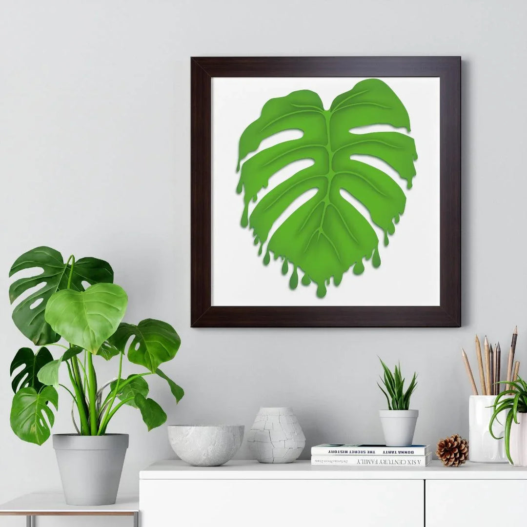 Melting Monstera Framed Print, Poster, Laura Christine Photography & Design, Framed, Home & Living, Indoor, Paper, Posters, Laura Christine Photography & Design, laurachristinedesign.com