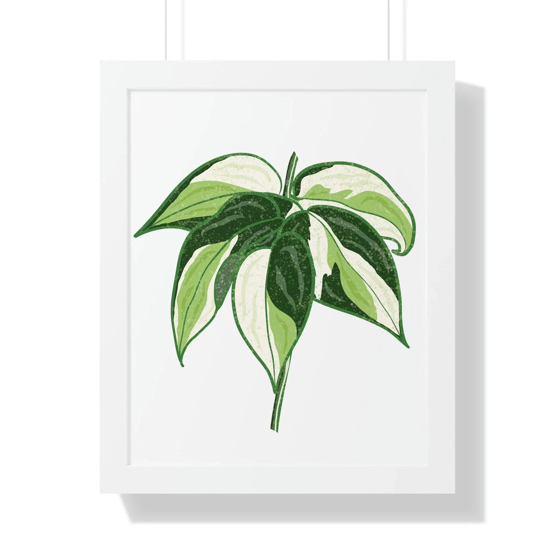 Philodendron 'Cream Splash' Framed Print, Poster, Printify, Framed, Home & Living, Indoor, Paper, Posters, Laura Christine Photography & Design, laurachristinedesign.com