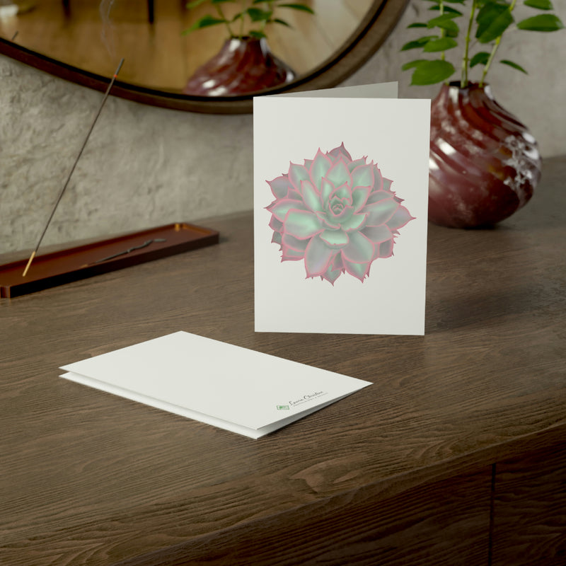 Echeveria Violet Queen Succulent Greeting Card