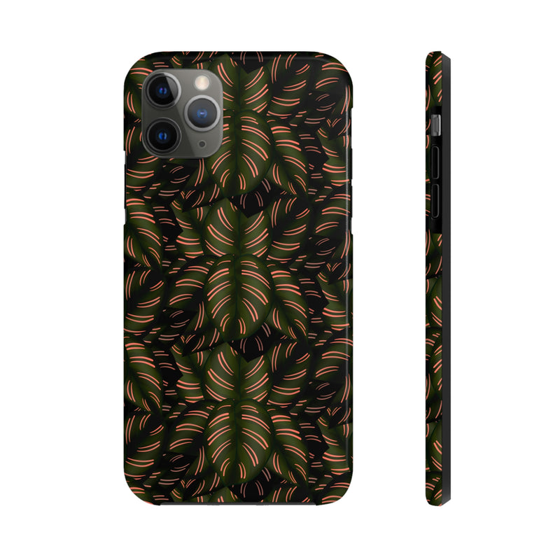 Calathea Pinstripe Phone Case, Phone Case, Printify, Accessories, Glossy, iPhone Cases, Matte, Phone accessory, Phone Cases, Samsung Cases, Laura Christine Photography & Design, laurachristinedesign.com