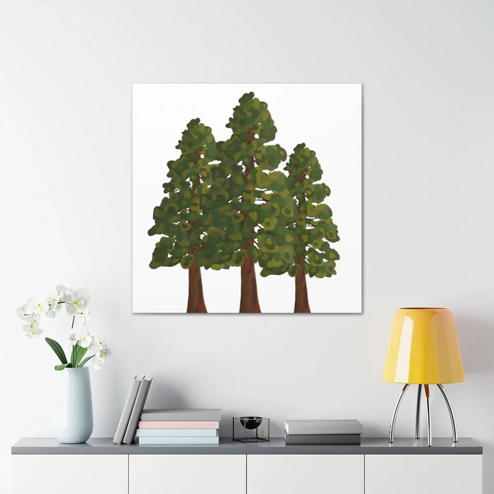 Coastal Redwoods Canvas - Stretched Cotton Canvas Art Print | Matte Finish Wall Hanging Artwork