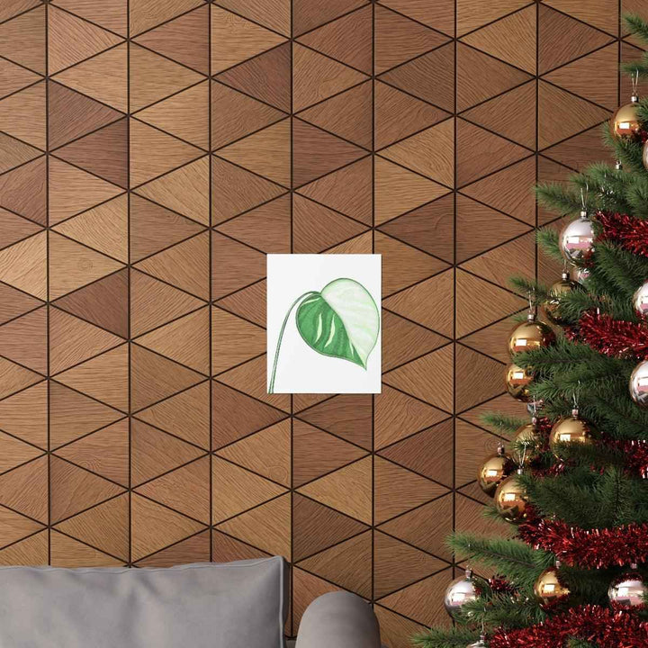 Monstera Albo Print – Large Tropical Leaf Poster | Museum Grade Paper Artwork Unframed