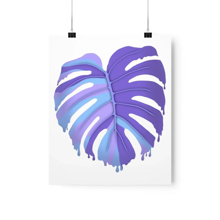 Melting Monstera, Purple - Print, Poster, Laura Christine Photography & Design, Back to School, Home & Living, Indoor, Matte, Paper, Posters, Valentine's Day promotion, Laura Christine Photography & Design, laurachristinedesign.com