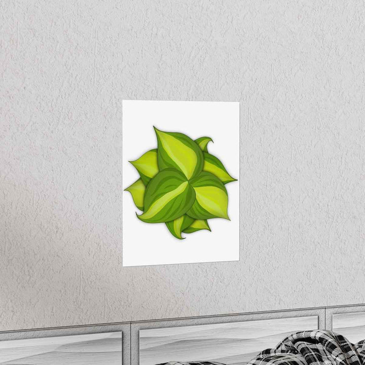 Philodendron Brasil Print – Botanical Wall Art on Museum Grade Paper Poster Unframed