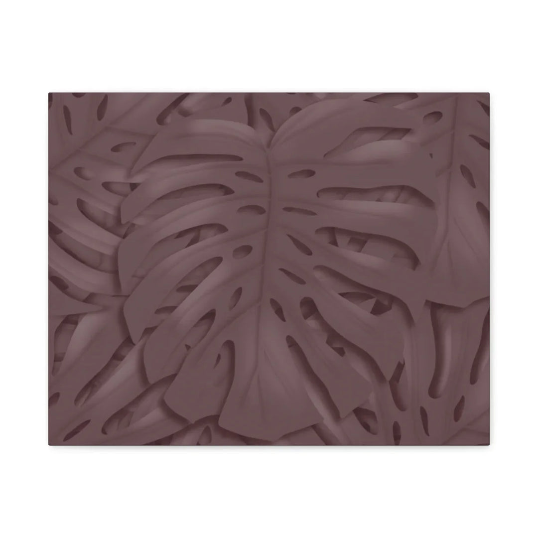 Monstera Canvas Art | Durable Matte Finish Canvas Art Print with Natural Leaf Hole Decor