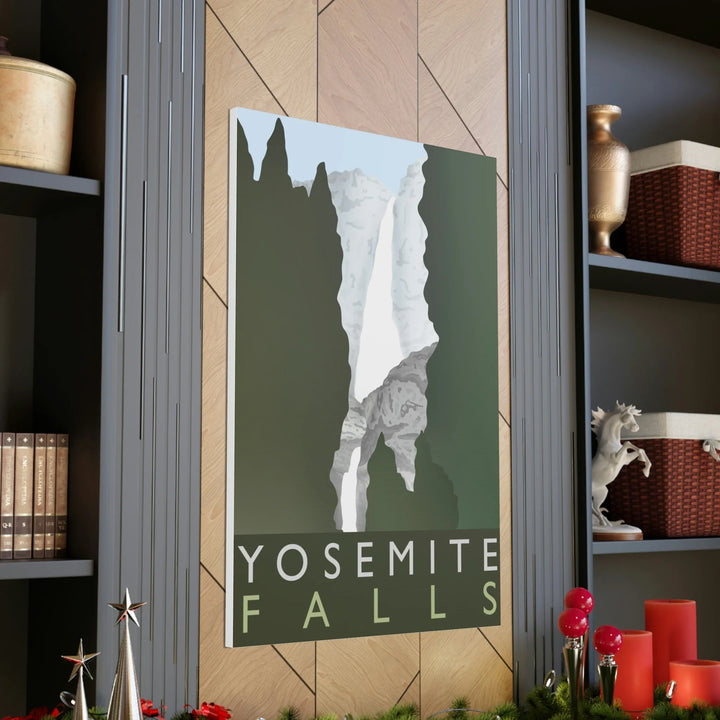 Minimalist Canvas Art – Yosemite Waterfall Canvas Art Print With Matte Finish