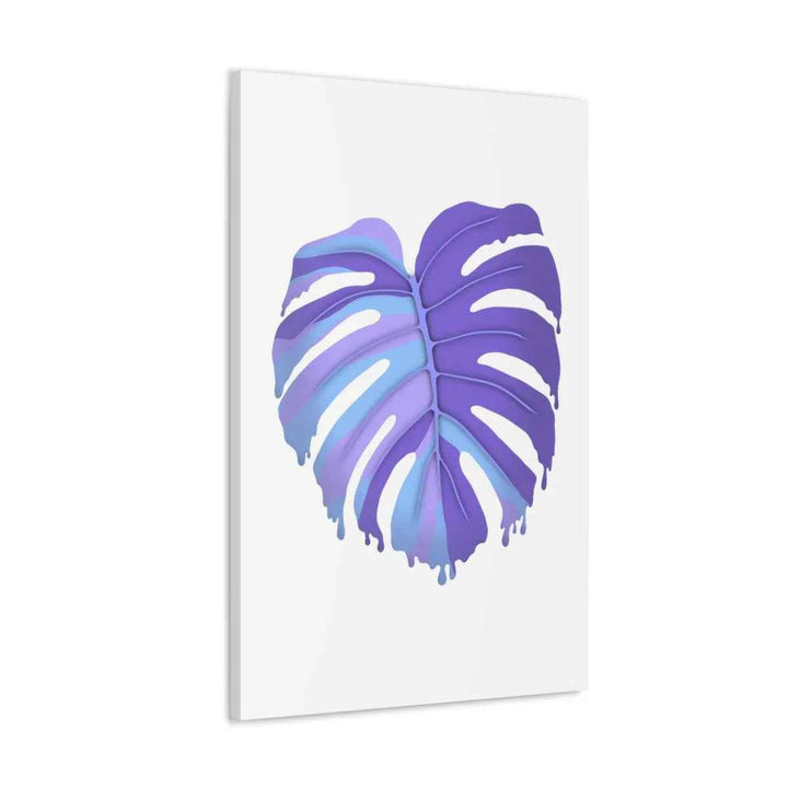 Purple Monstera Canvas - Modern Canvas Art Print | Botanical Wall Decor