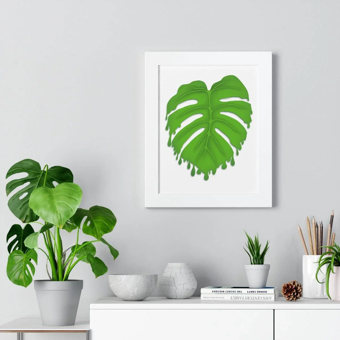 Melting Monstera Framed Print, Poster, Laura Christine Photography & Design, Framed, Home & Living, Indoor, Paper, Posters, Laura Christine Photography & Design, laurachristinedesign.com