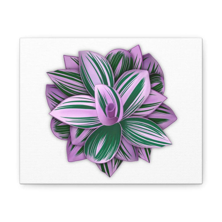 Tradescantia Nanouk Canvas – Botanical Canvas Art Print | Matte Finish Wall Decor - Laura Christine Photography & Design