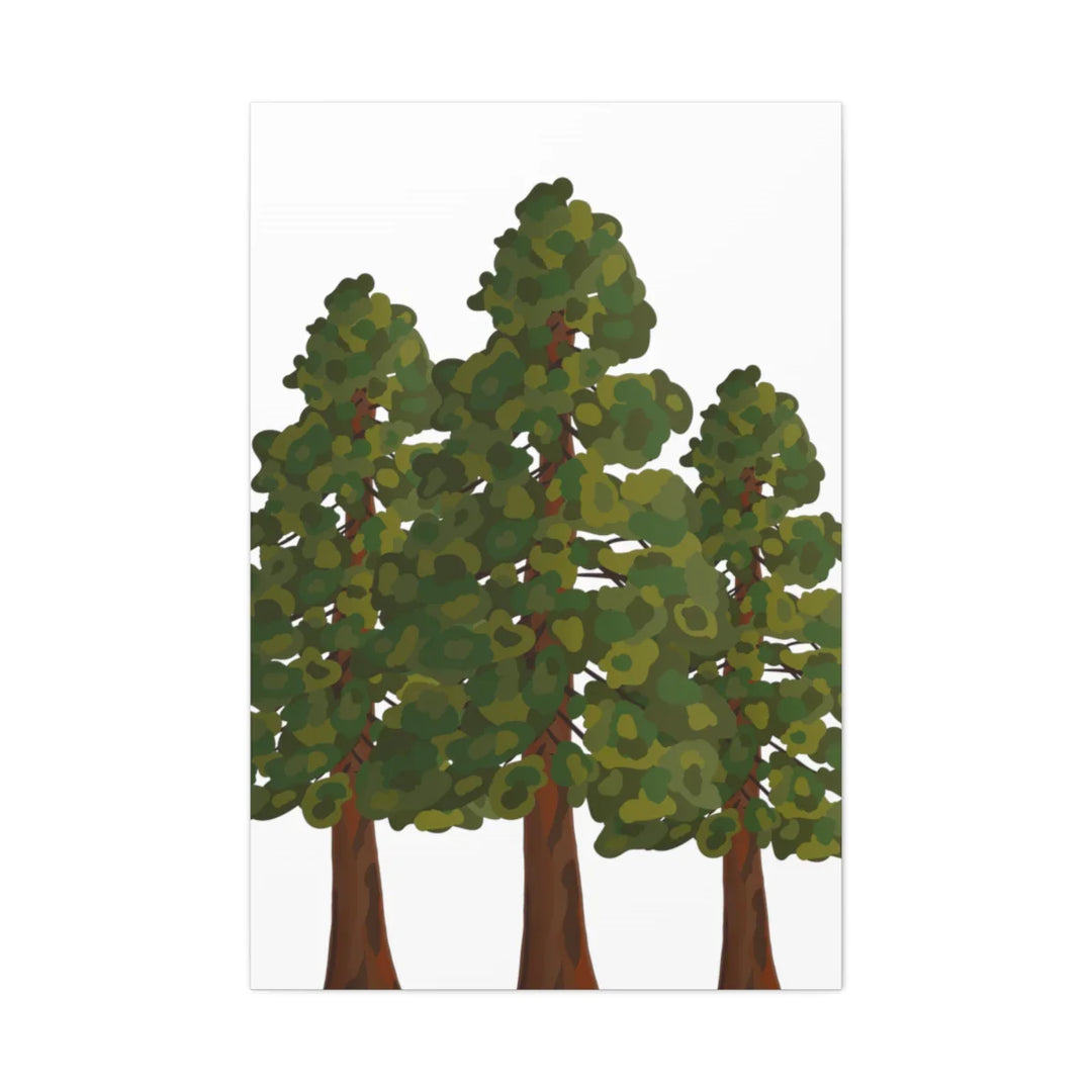 Coastal Redwoods Canvas - Stretched Cotton Canvas Art Print | Matte Finish Wall Hanging Artwork