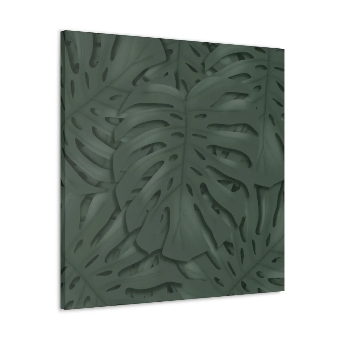 Monstera Canvas Art | Tropical Leaf Canvas Art Print - Matte Finish & Durable Cotton