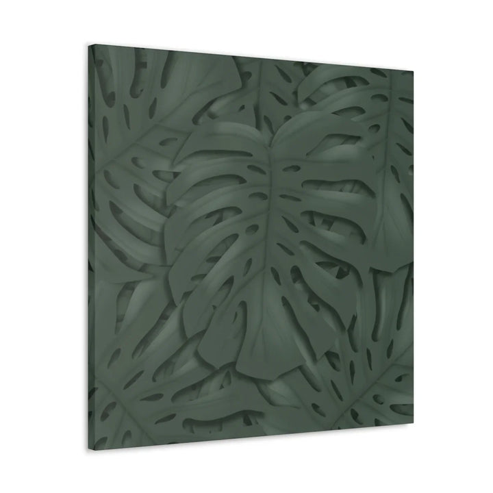 Monstera Canvas Art | Tropical Leaf Canvas Art Print - Matte Finish & Durable Cotton