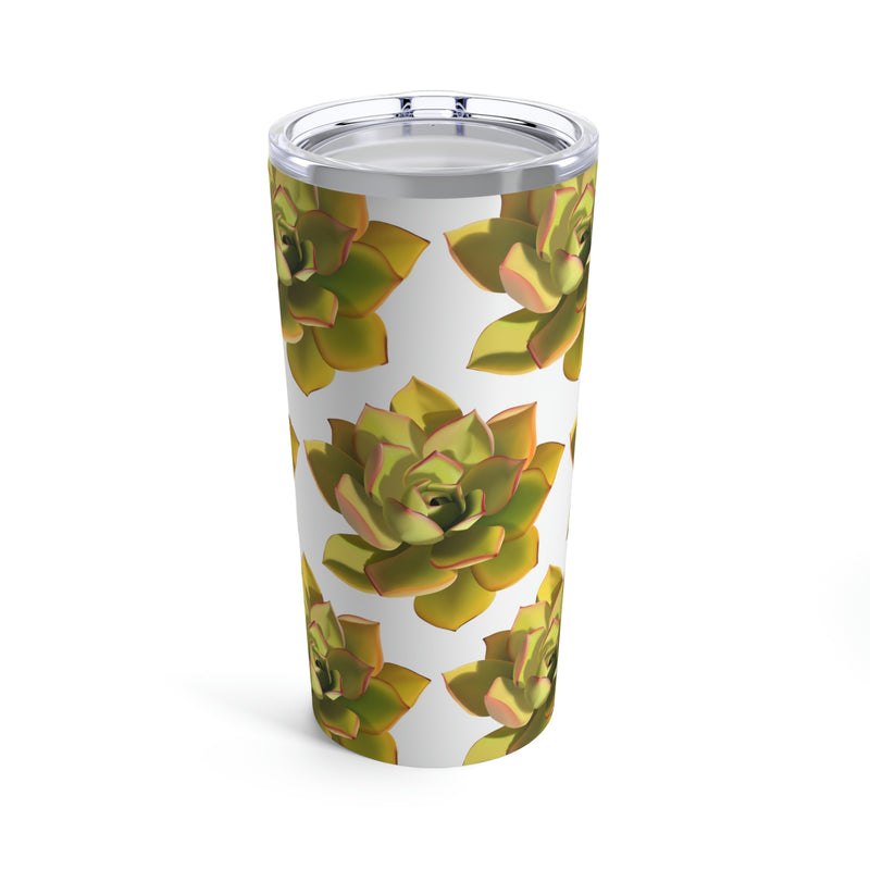 Noble Aeonium Succulent Pattern Tumbler