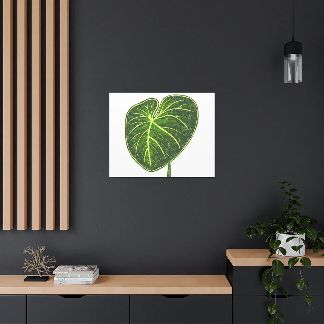 Philodendron Gloriosum Canvas - Stretched Canvas Art Print | Matte Indoor Wall Art - Laura Christine Photography & Design