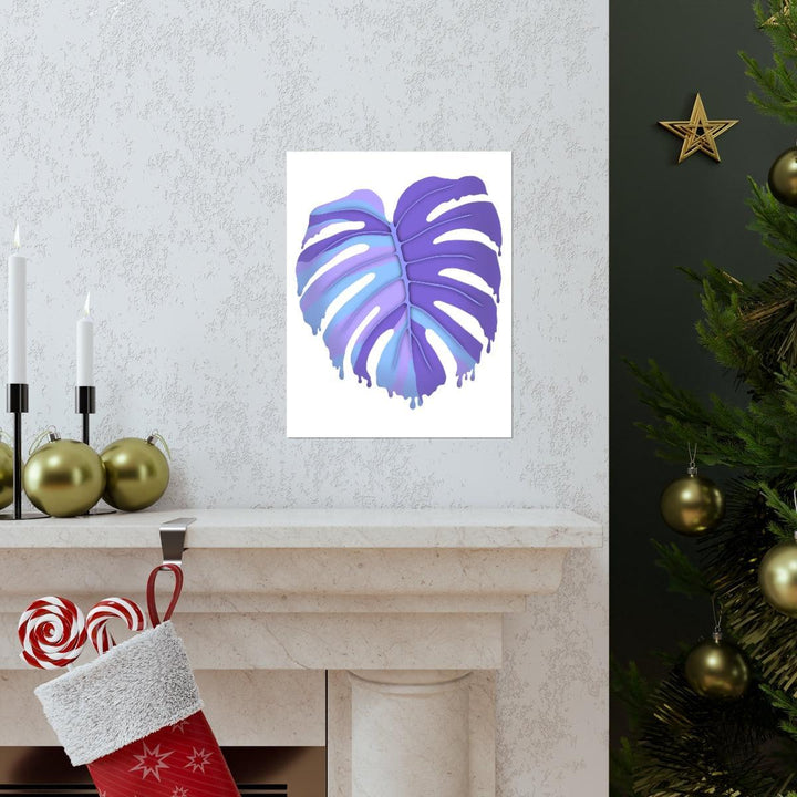 Melting Monstera, Purple - Print, Poster, Laura Christine Photography & Design, Back to School, Home & Living, Indoor, Matte, Paper, Posters, Valentine's Day promotion, Laura Christine Photography & Design, laurachristinedesign.com