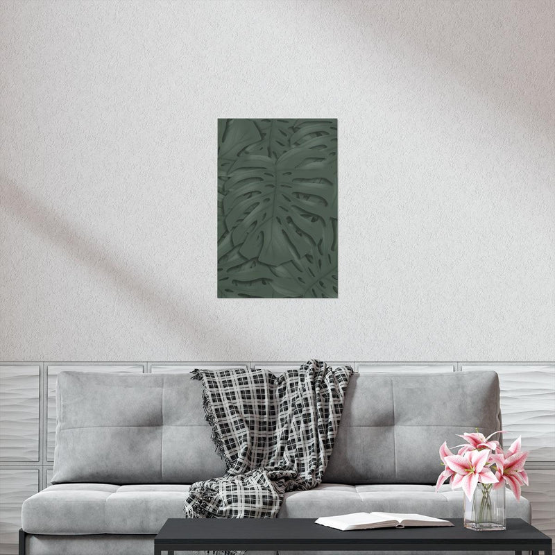 Deep Green Monstera Print, Poster, Laura Christine Photography & Design, Back to School, Home & Living, Indoor, Matte, Paper, Posters, Valentine&