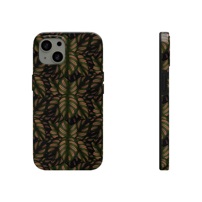 Calathea Pinstripe Phone Case, Phone Case, Printify, Accessories, Glossy, iPhone Cases, Matte, Phone accessory, Phone Cases, Samsung Cases, Laura Christine Photography & Design, laurachristinedesign.com